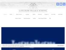 Tablet Screenshot of langhamvillageschool.com